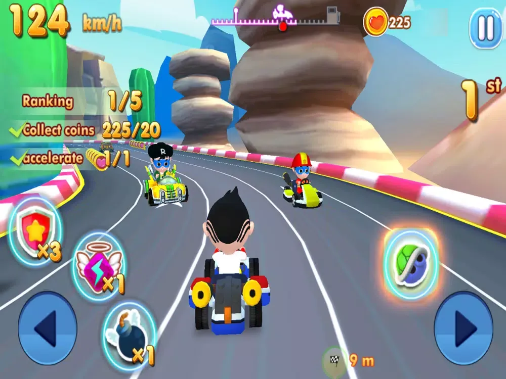Super Bluey Car Racing iPad  스크린샷