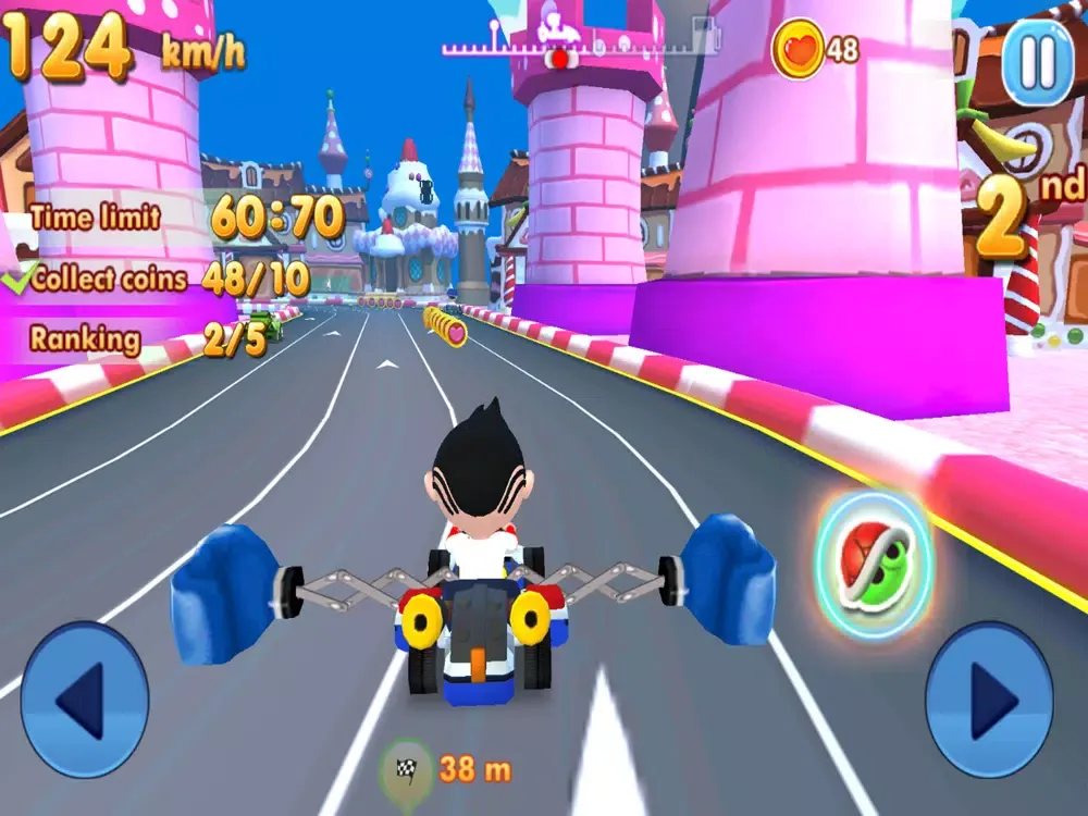 Super Bluey Car Racing iPad  스크린샷