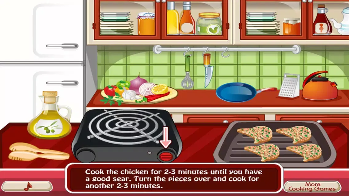Cooking the First Chicken - girl games for kids Screenshots