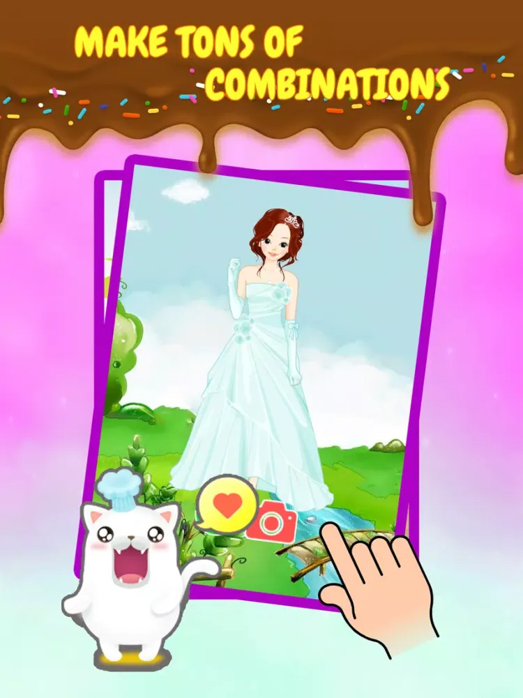 Captures d'écran de A Pretty Princess Wedding Fashion Makeover - Free Dress-Up Kids Games for Girls iPad 