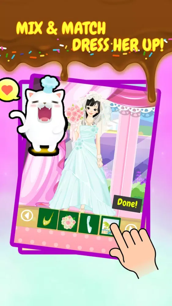 Captures d'écran de A Pretty Princess Wedding Fashion Makeover - Free Dress-Up Kids Games for Girls