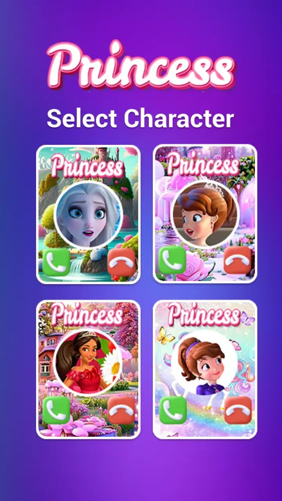 Princess fake call Screenshots