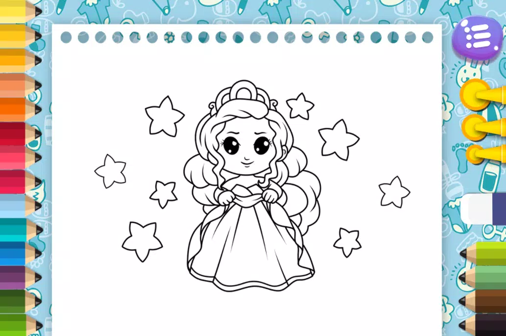 Princesses Coloring Pages for Kids Screenshots