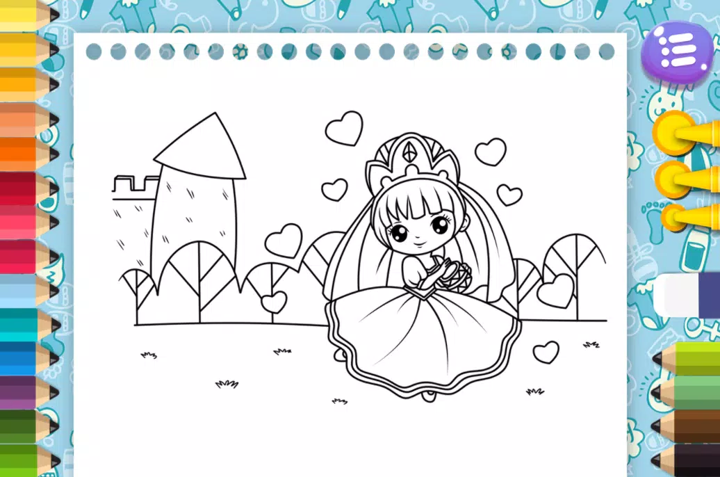 Princesses Coloring Pages for Kids Screenshots