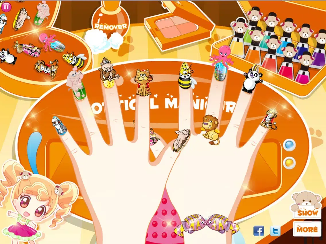 Princess Nail Salon Designs girl games for free iPad  Screenshots