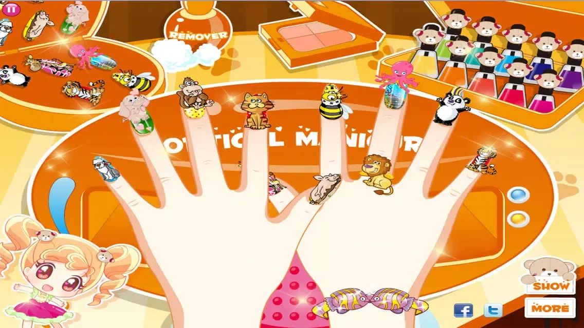 Princess Nail Salon Designs girl games for free Screenshots