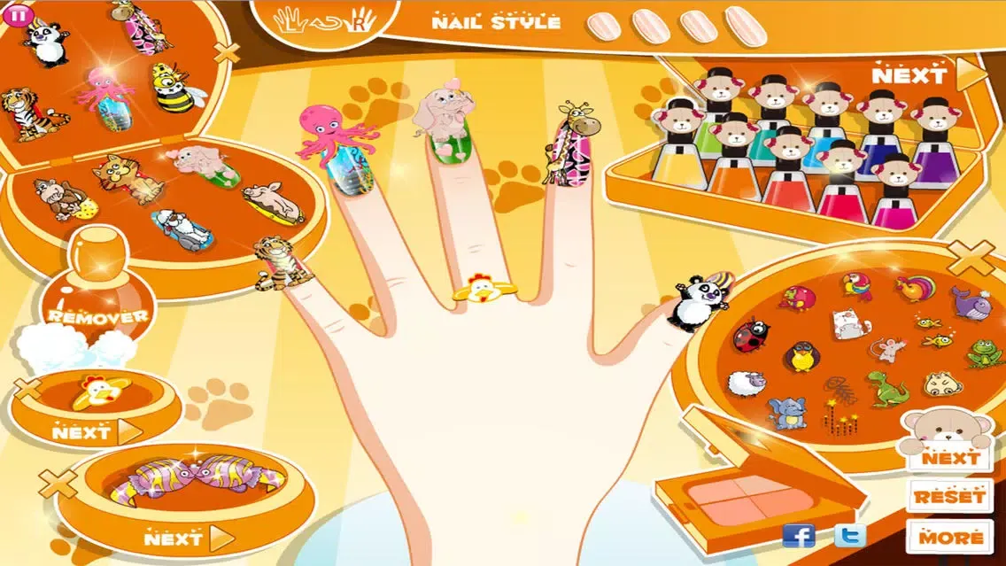 Princess Nail Salon Designs girl games for free Screenshots