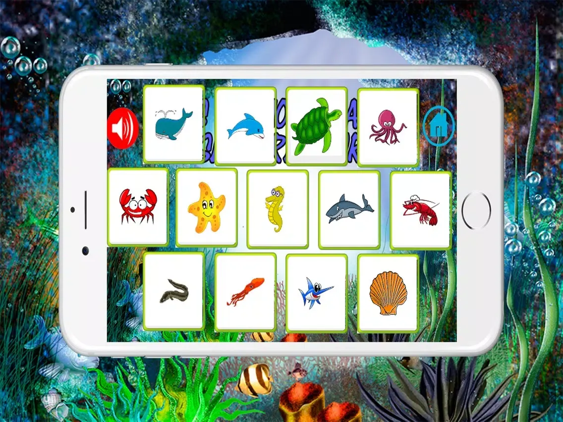 Zrzuty ekranu Fish Animal Matching Game For Free Kids Toddler iPad 
