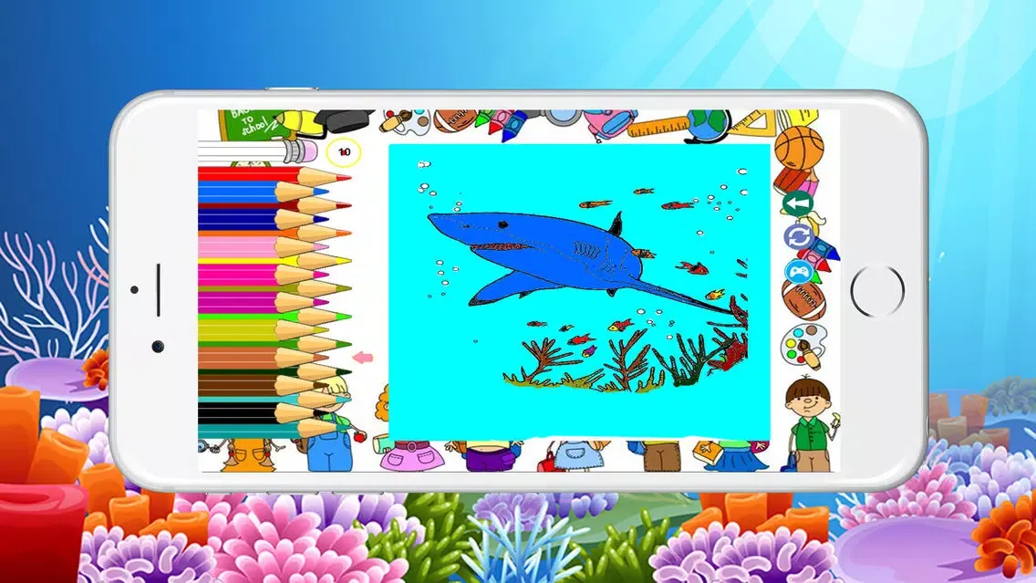 Shark Coloring Book For Kids Toddler应用截图