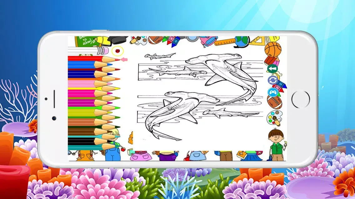 Shark Coloring Book For Kids Toddler应用截图