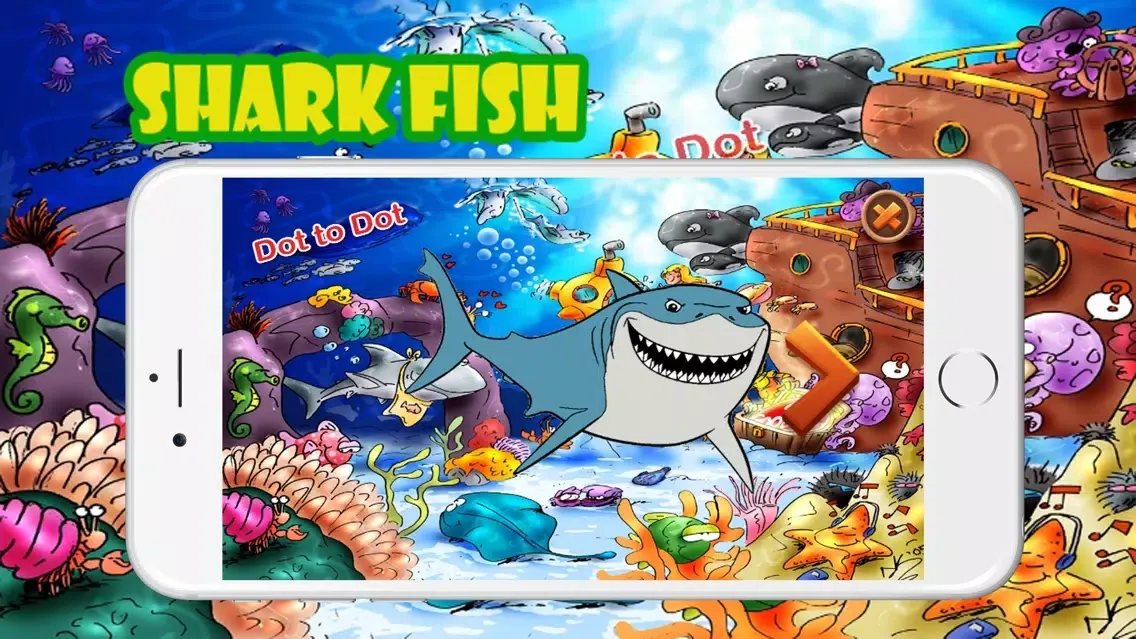 Capturas de tela do Shark Fish Game Dot To Dot