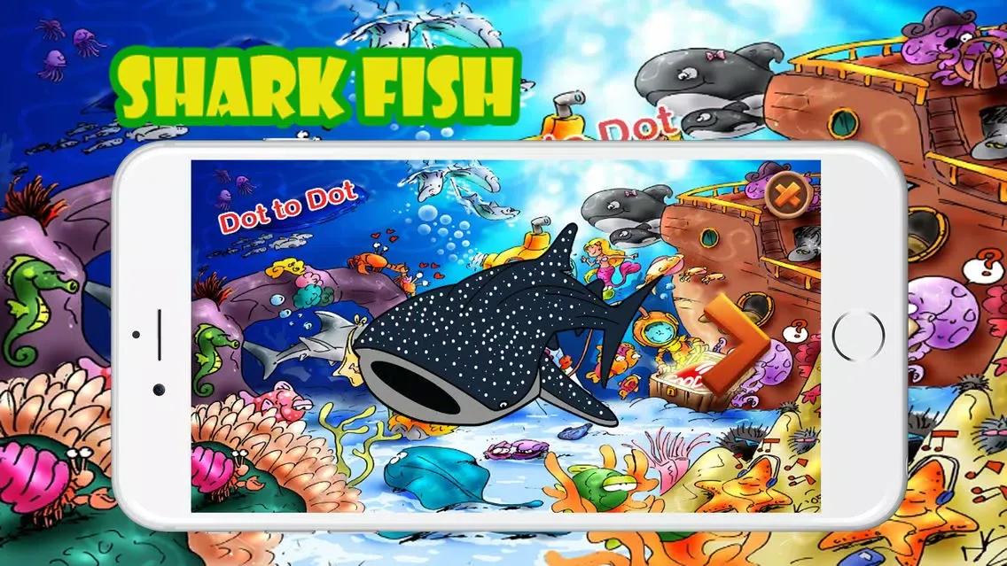 Capturas de tela do Shark Fish Game Dot To Dot