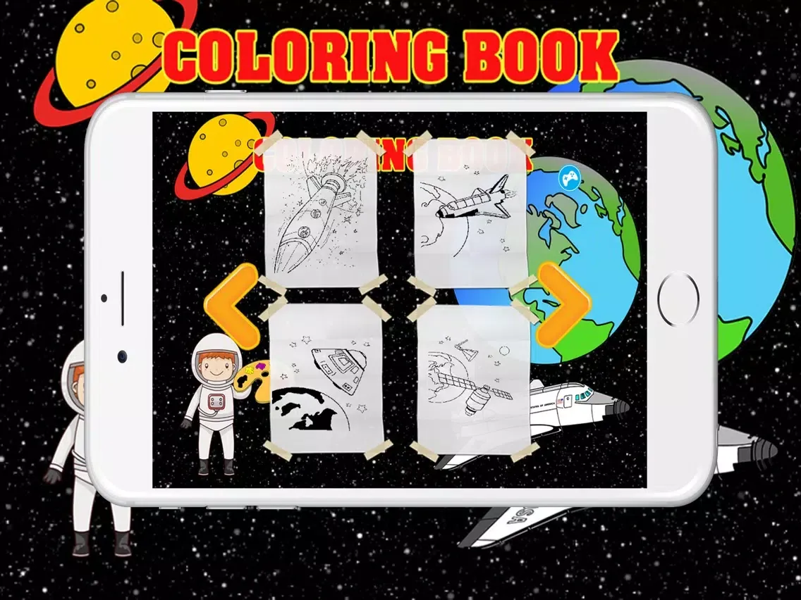 Скриншоты Space Coloring Book For Kids Tolders iPad 
