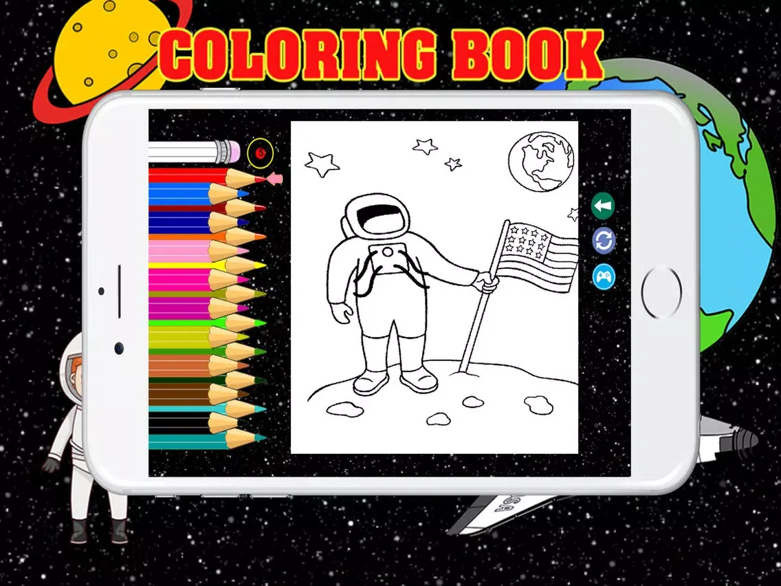 Скриншоты Space Coloring Book For Kids Tolders iPad 