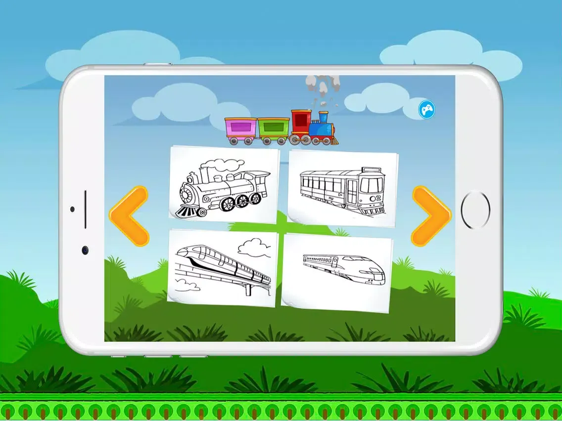 Capturas de pantalla de Train Coloring BookPages Free For Kids iPad 