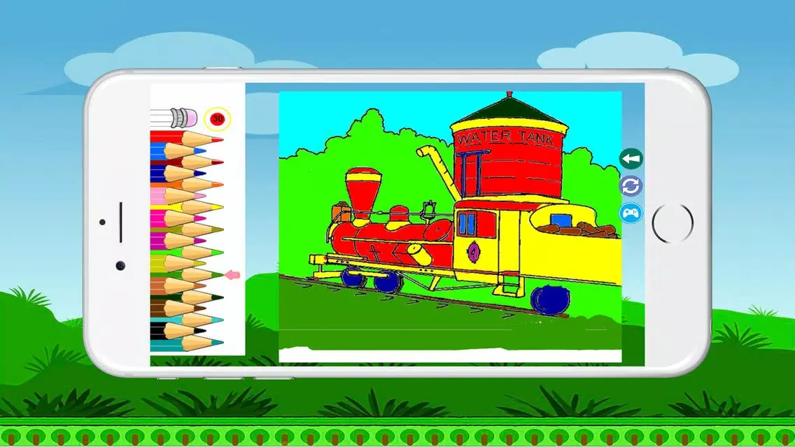 Capturas de pantalla de Train Coloring BookPages Free For Kids