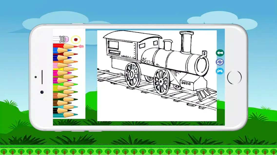 Capturas de pantalla de Train Coloring BookPages Free For Kids
