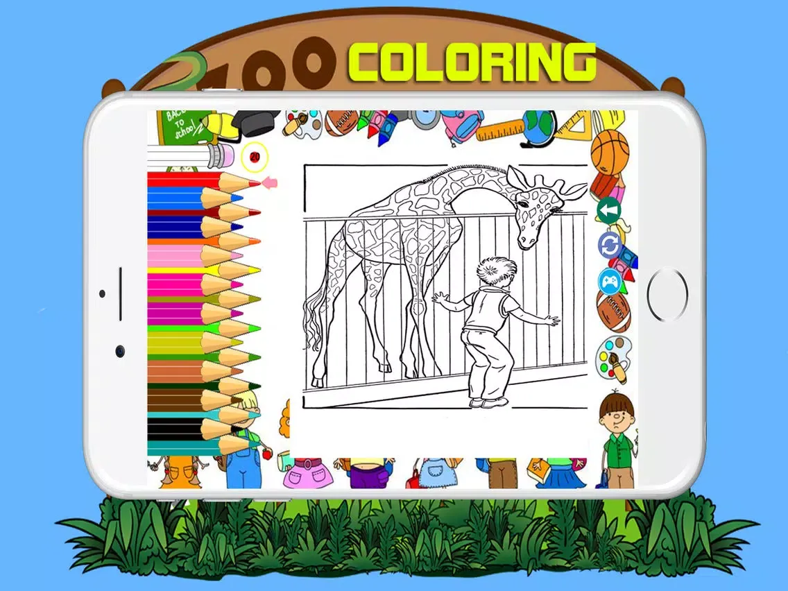 Скриншоты Zoo Animal Coloring BookPages For Kids iPad 