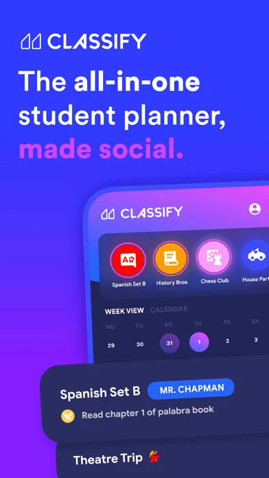 Captures d'écran de Classify — School Planner