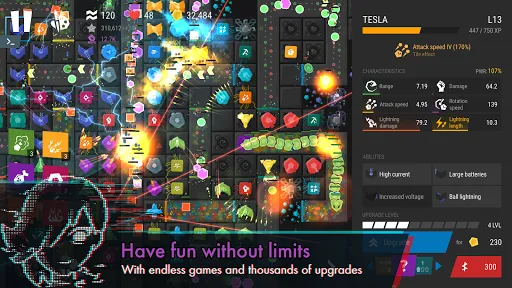 Capturas de tela do Infinitode 2 - Tower Defense