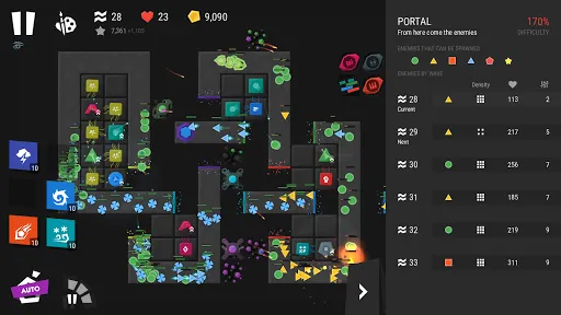 Capturas de tela do Infinitode 2 - Tower Defense