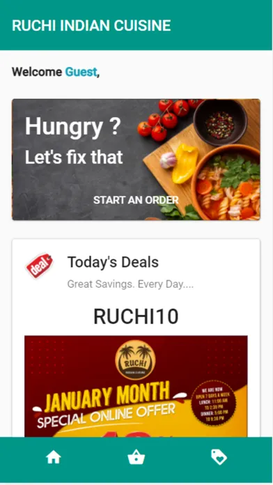 Ruchi Indian Cuisine Kansas Ekran Görüntüleri