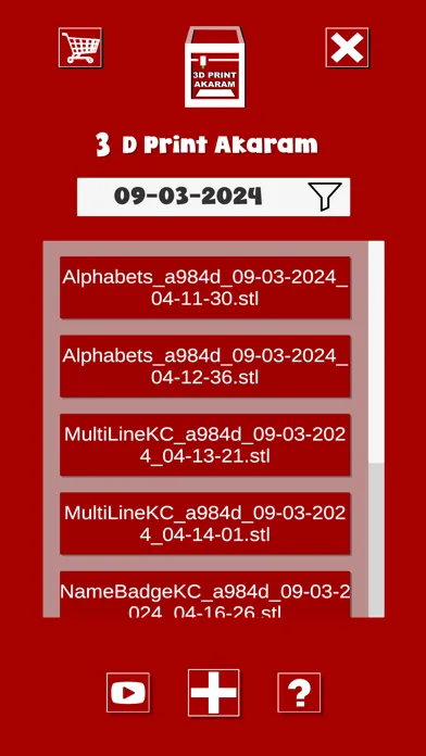 3D Printer - Text to 3D STL Screenshots