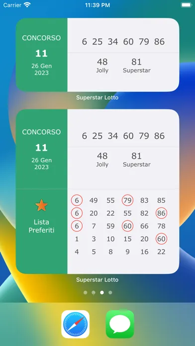 Capturas de tela do Superstar Lotto
