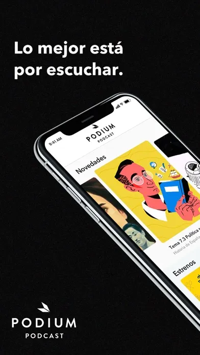 Capturas de pantalla de Podium Podcast
