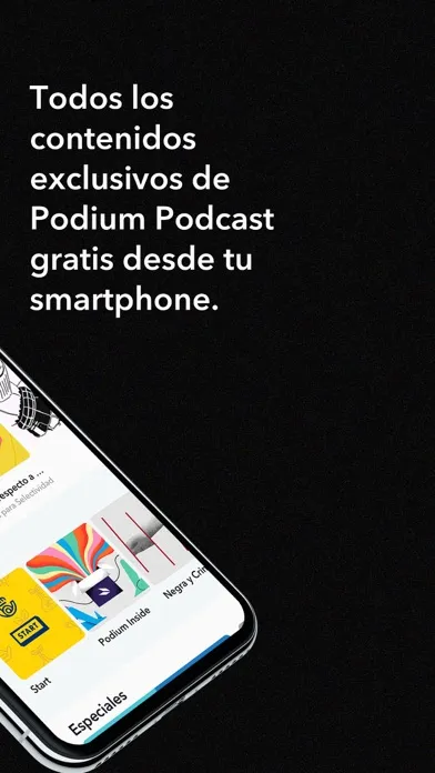 Capturas de pantalla de Podium Podcast