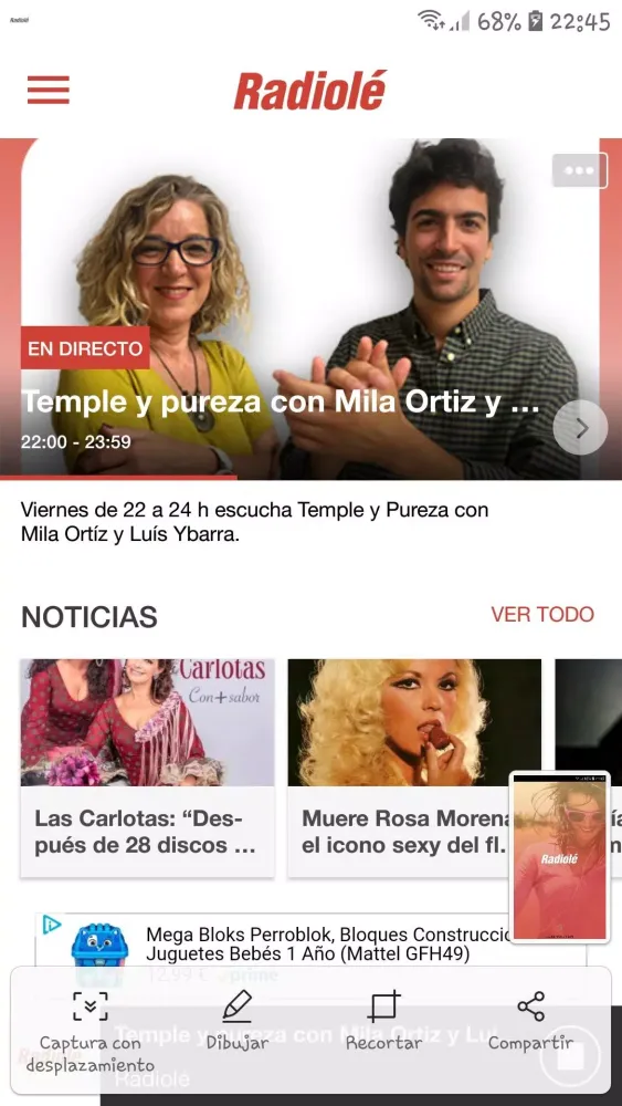 Zrzuty ekranu Radiolé