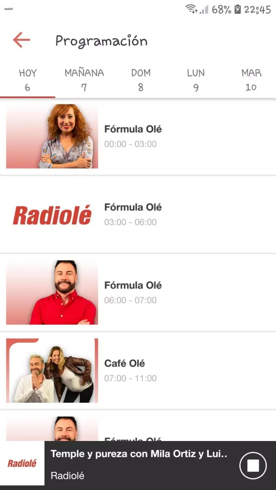 Zrzuty ekranu Radiolé