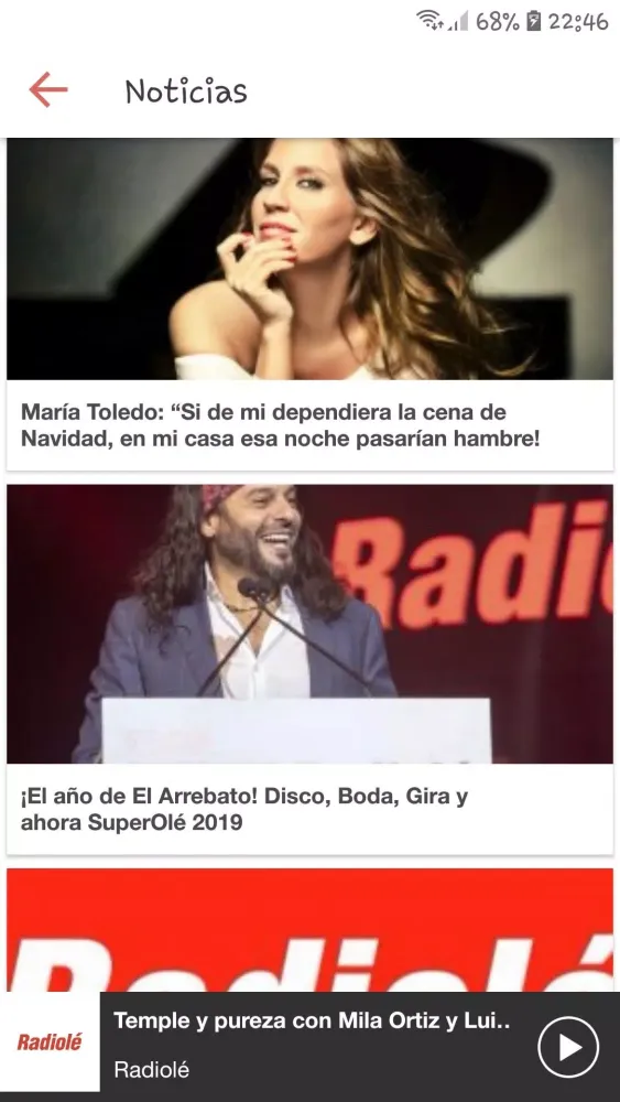 Zrzuty ekranu Radiolé