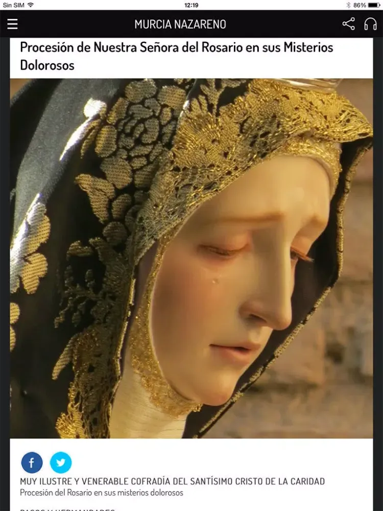 Semana Santa Murcia SER Nazareno iPad  스크린샷