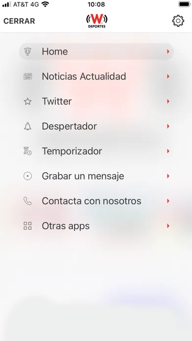 Ảnh chụp màn hình của W Deportes México