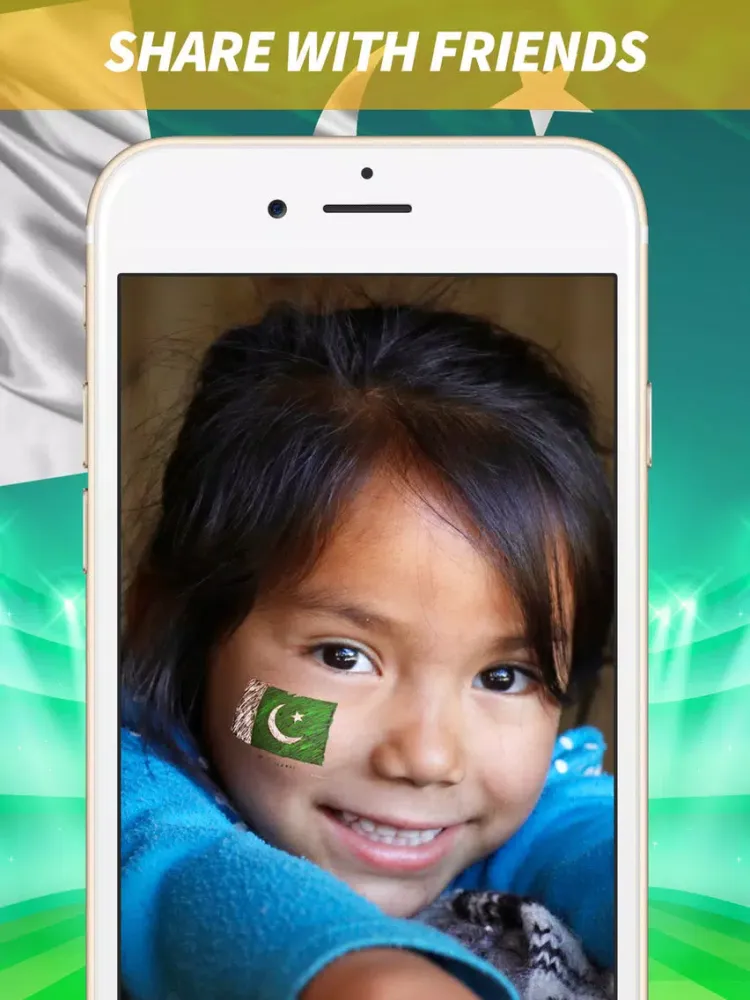 Скриншоты Face Flag for Pakistan : 14 August flags iPad 