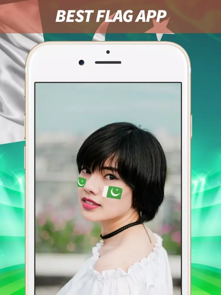 Скриншоты Face Flag for Pakistan : 14 August flags iPad 