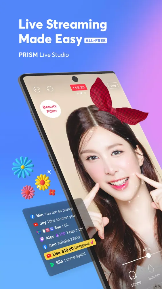 PRISM Live Screenshots