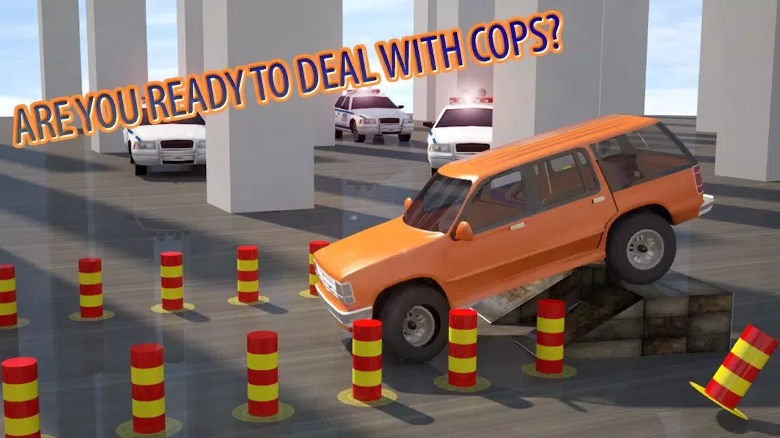 3D Car Parking - multi level driving test and obstacle course 2016 Screenshots