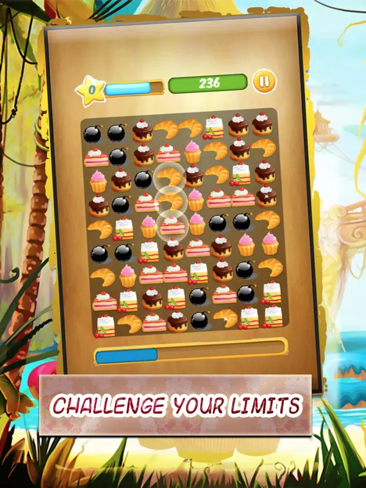 sweet pastry - super arcade delicious sweet candy to match three pastry best match three game for iPhone and iPad iPad  سکرین شاٹس