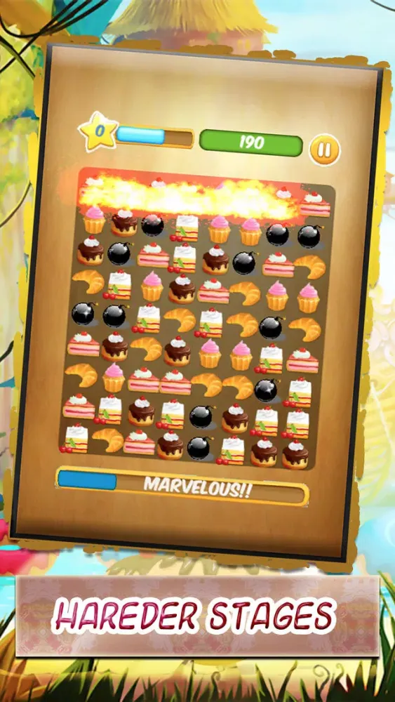 sweet pastry - super arcade delicious sweet candy to match three pastry best match three game for iPhone and iPad سکرین شاٹس