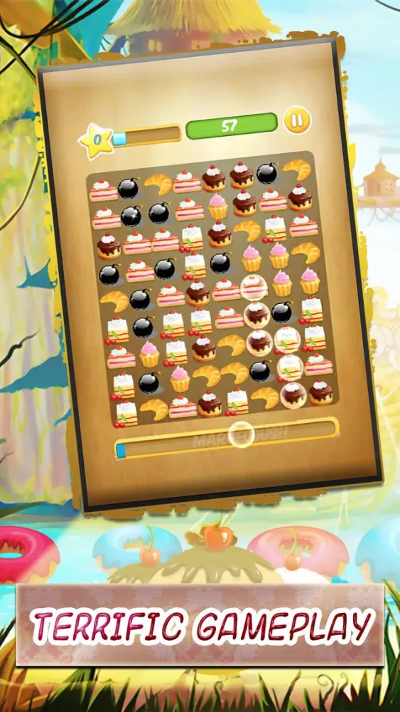 sweet pastry - super arcade delicious sweet candy to match three pastry best match three game for iPhone and iPad سکرین شاٹس