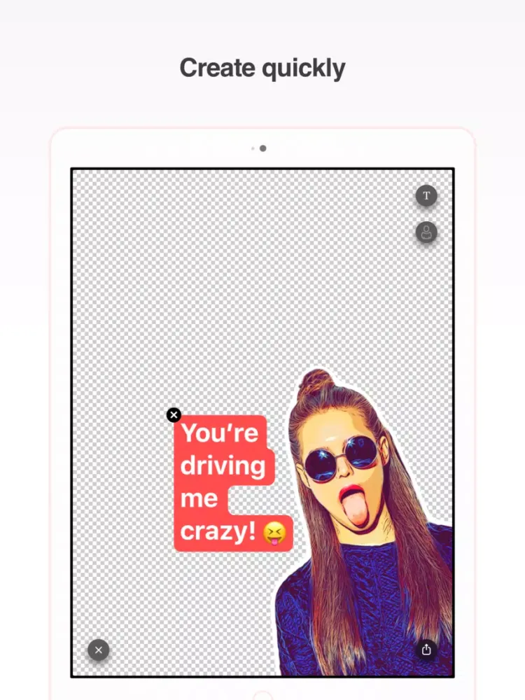 ภาพหน้าจอของ Sticky AI iPad 