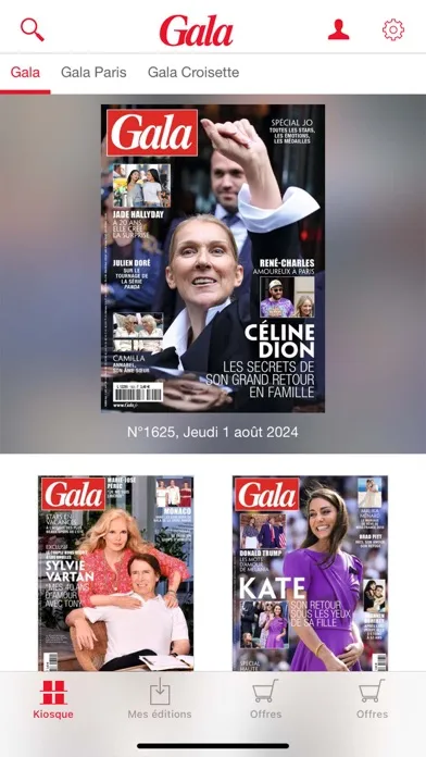 Captures d'écran de Gala - le Magazine