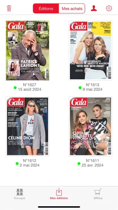 Captures d'écran de Gala - le Magazine