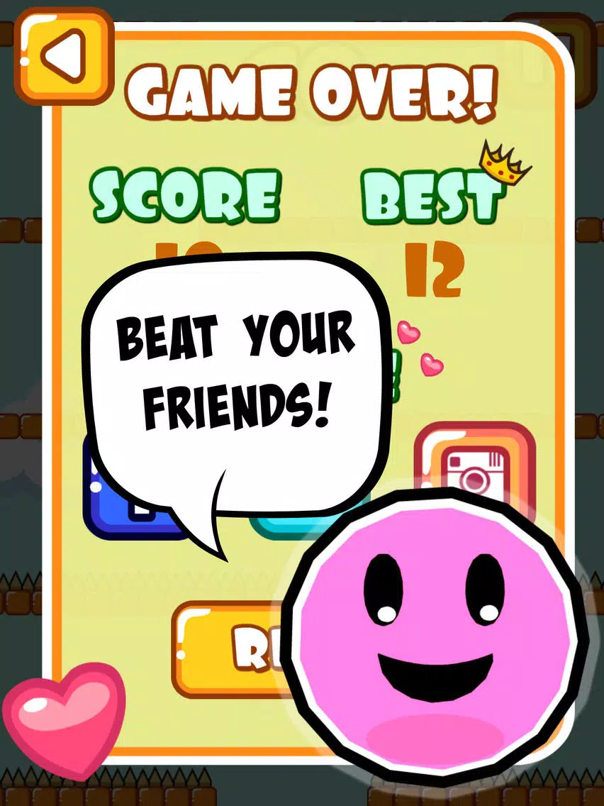 Jumpy Smiley - The endless adventures of a bouncing skippy geometry ball iPad  Screenshots
