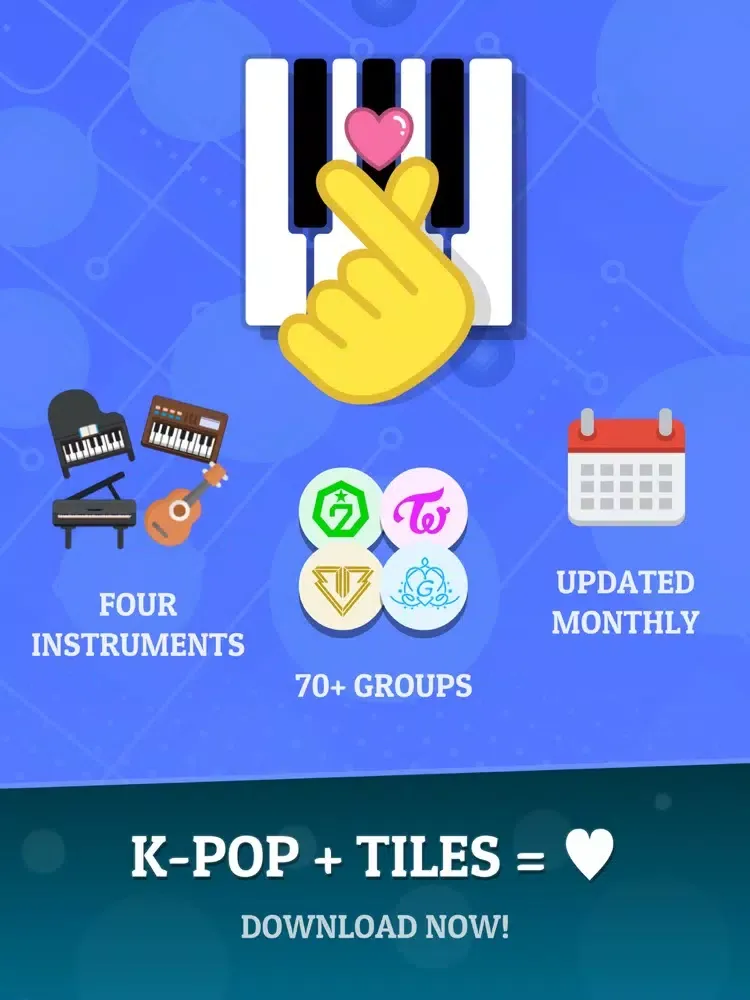ภาพหน้าจอของ KPOP Tiles Deluxe 2022 iPad 