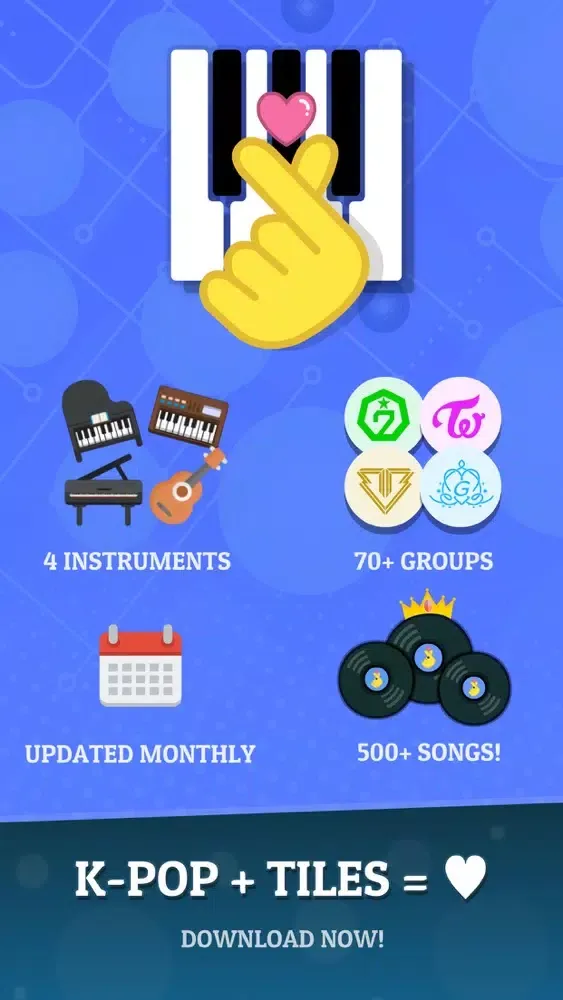 ภาพหน้าจอของ KPOP Tiles Deluxe 2022