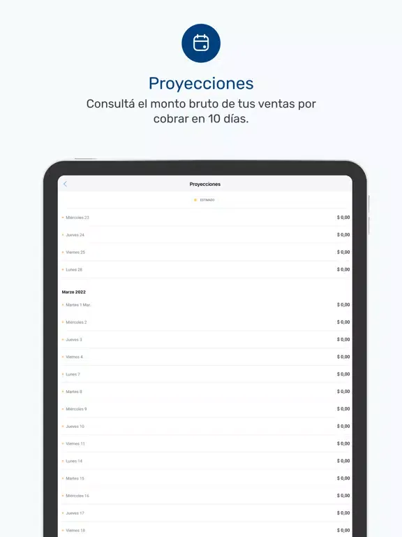 Capturas de pantalla de Payway iPad 