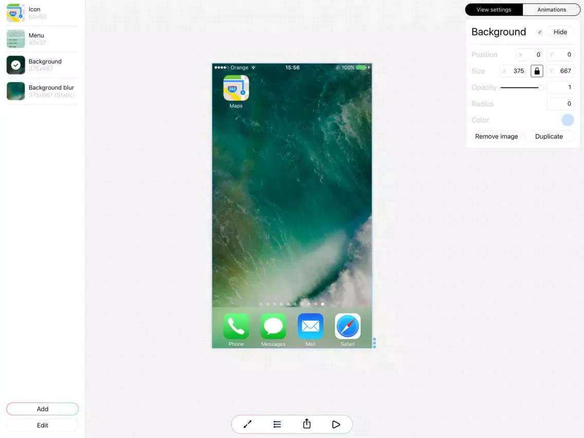 Скриншоты juice. - animation prototyping tool iPad 